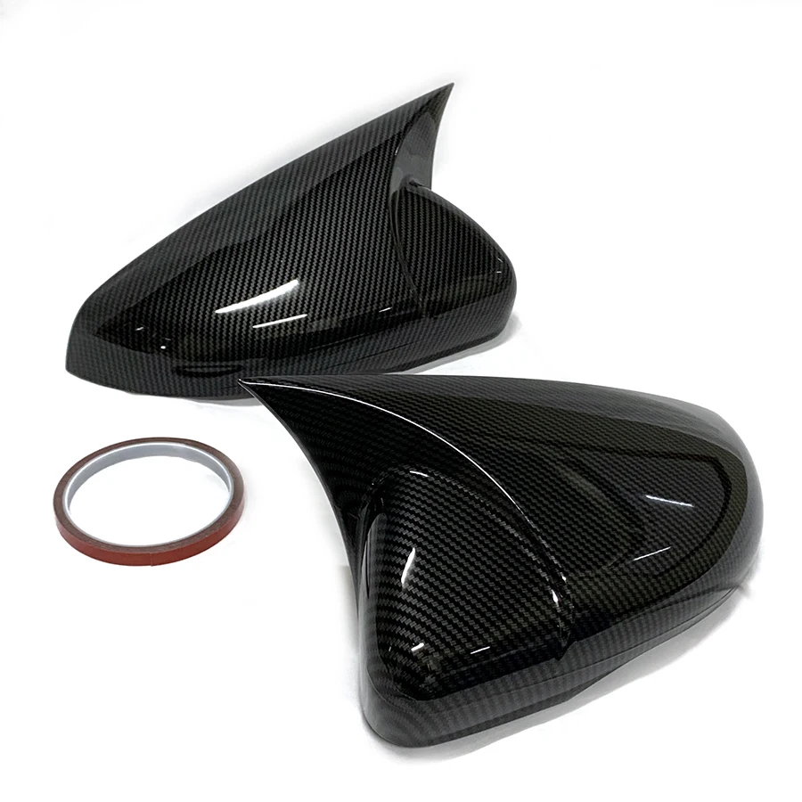 product tiypeor carbon look for vw volkswagen golf 6 rearview mirror cover caps case ox mirror guard covers exterior decoration trims-5