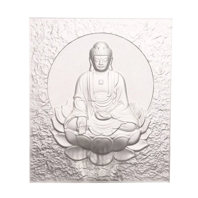 Customize Crystal Glass Craft Interior Decoration Buddha Brick Art Religion for Buddha Art Wall  Amitabha Buddha