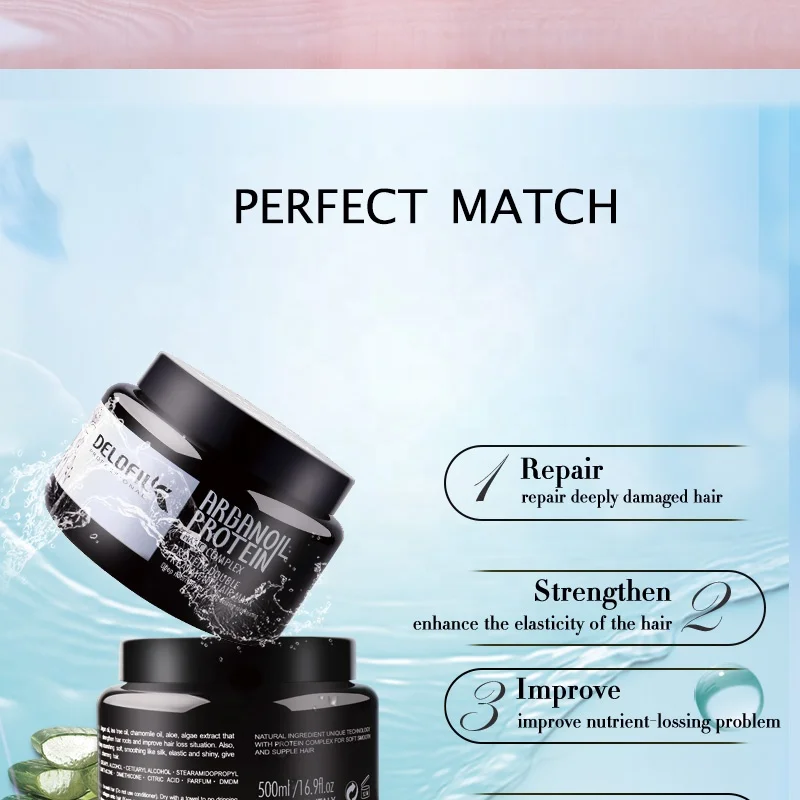 
 Белковый шампунь Delofil OEM/ODM, лидер продаж, фирменная торговая марка, профессиональный натуральный Гладкий шампунь для взрослых 3 лет, 10 лет опыта  