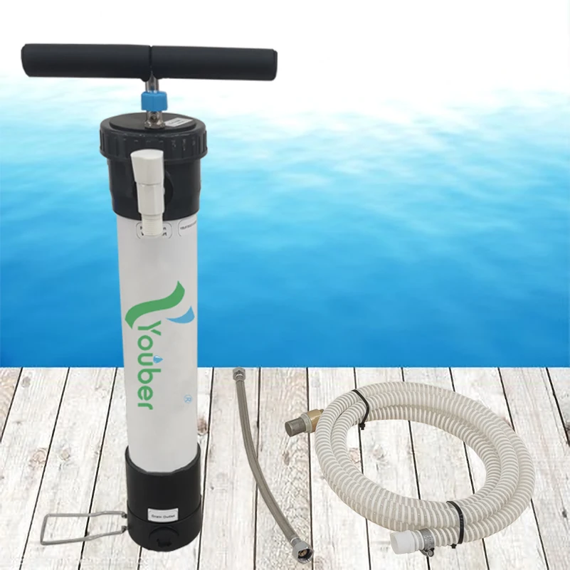 Produktbild von Wasserfilter Mit Handpumpe, Wasserfilter Für Survival-Ausrüstung, Campingwasseraufbereiter, Hochpräziser Wasserfilter, Tragbarer Trinkwasserfilter
