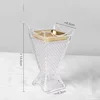 Ornamenti per aromaterapia in vetro-oro romboidale