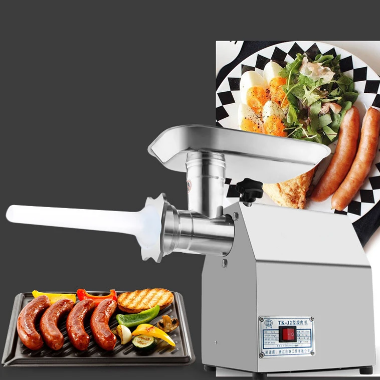 TK-22T Electric Meat Grinder for Sausage Making Home Use Electric Mincer with New Motor New Condition Meat Cutting Machine