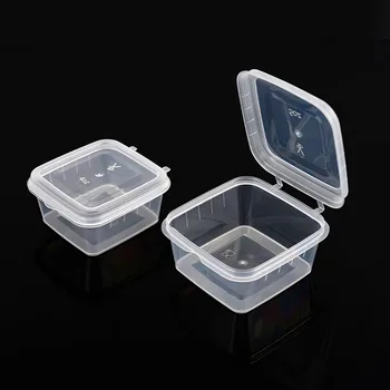 Factory Direct Square Mousse Cups PP Plastic Dessert 12oz Cups With Lid for Fruit Mousse Cake Yogurt Pudding