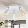 White round three-head spotlight-light source not included