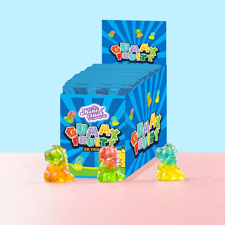 4D Sweets Dinosaur with Sandwich Gummy Candies Manufacturers Wholesale Chewy Candy Fruit Toy Gummy Candy