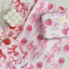 Lazo de fresa rosa