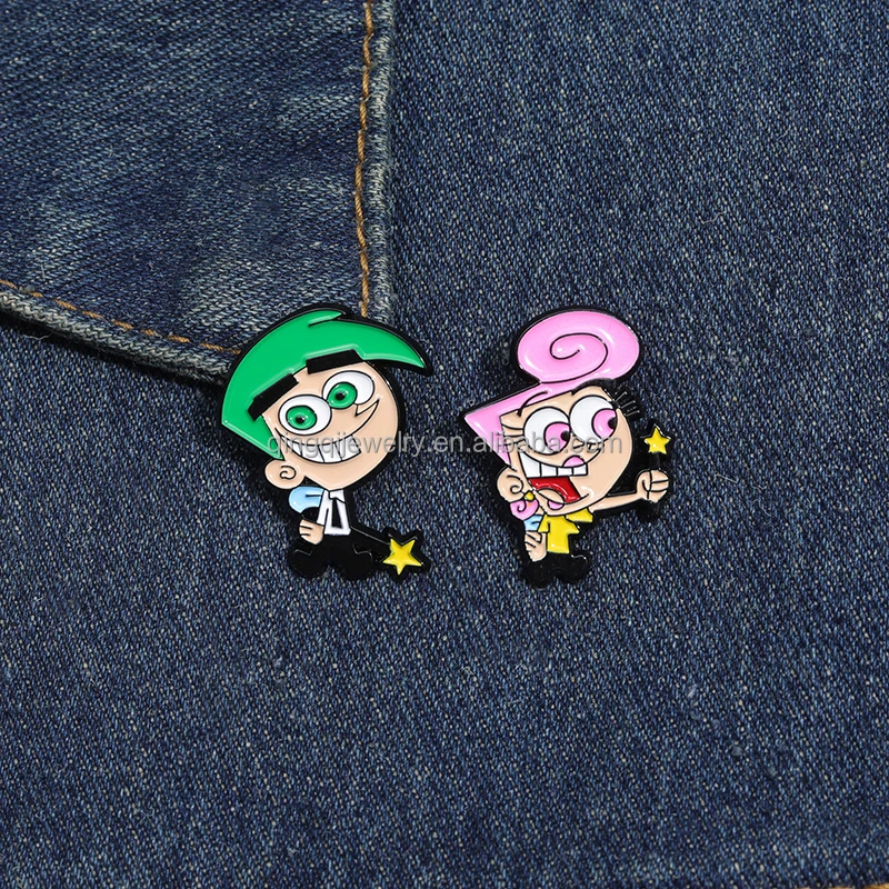 Cartoon Characters Pin Funny Enamel Pin Womens Brooch Backpack