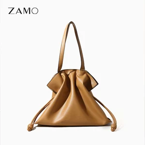 Custom Wholesale Commuting Fashion Trends Cowhide Leather Large Capacity Ladies High-end Shoulder Bags Tote Bag for Women