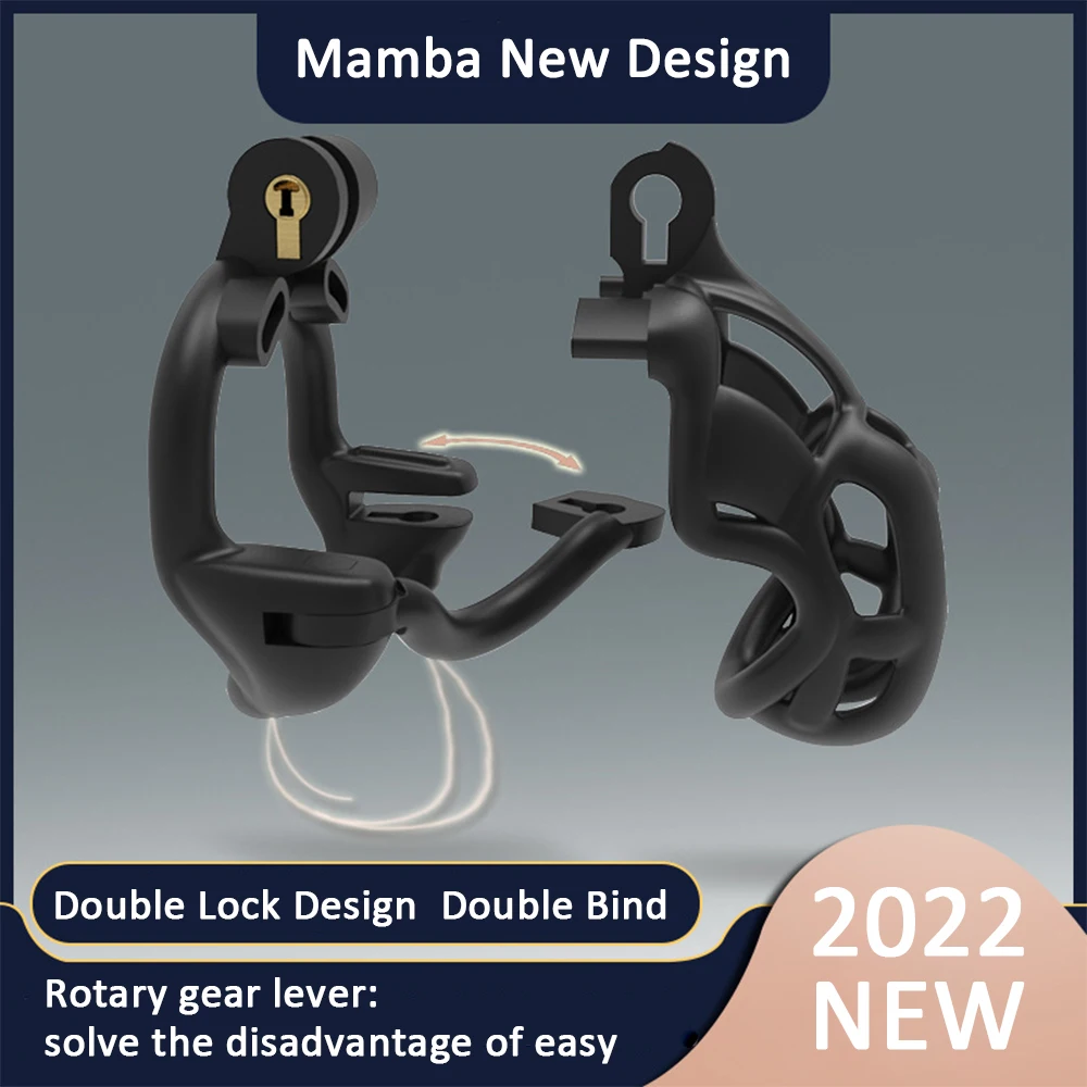 2022 New Design Double Lock Escape-proof Male Chastity Device Cock Cage  Chastity Lock for Men| Alibaba.com