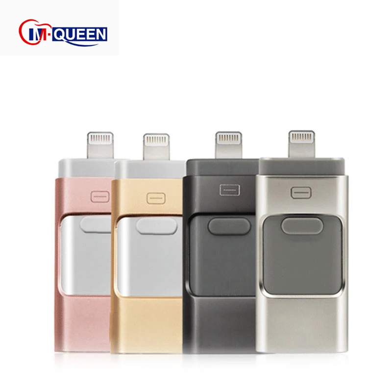 Waterproof Metal OTG Usb Flash Drive 4G 8G 32G 64GB Pendrive Memory Usb Stick Otg Usb 3.0 4.0 Flash Drive For Iphone Smartphone