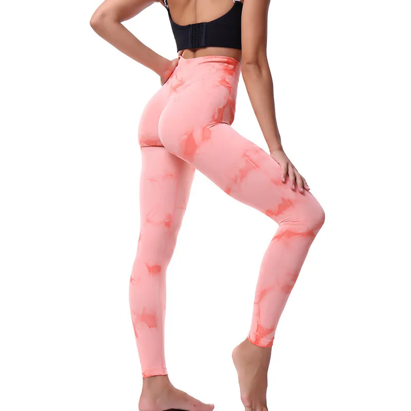 King Mcgreen Star Tie Dye Yoga Pants Sport Leggings Women Seamless High