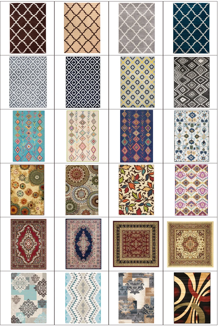 Modern Printed Polyester Carpet Rugs 3d Design Living Room Carpets Geometric Charcoal Area Rug