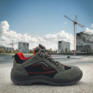 NAIKAI NK-SH-H42 Industrial Autumn Safety Shoes Outdoor Workwear Lace-up Steel Toe Anti-Smash Anti-Puncture Wear-Resistant Mesh