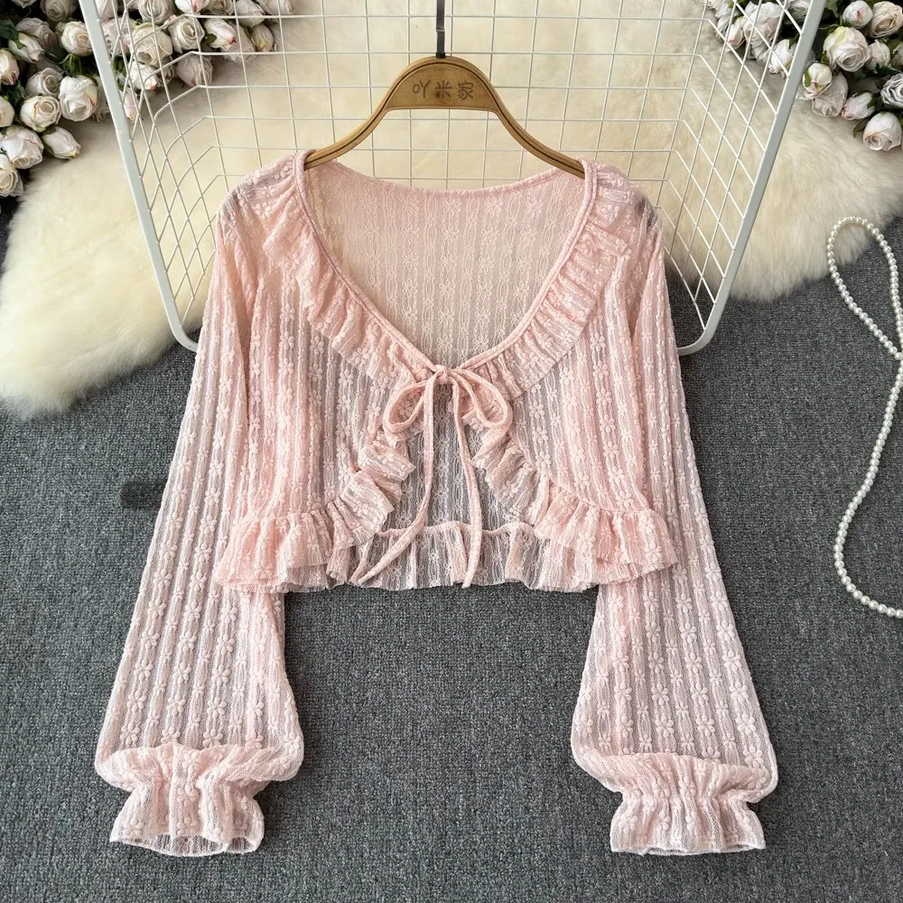 Shop Our Sexy Sheer Lace Crop Top - Perfect for Summer