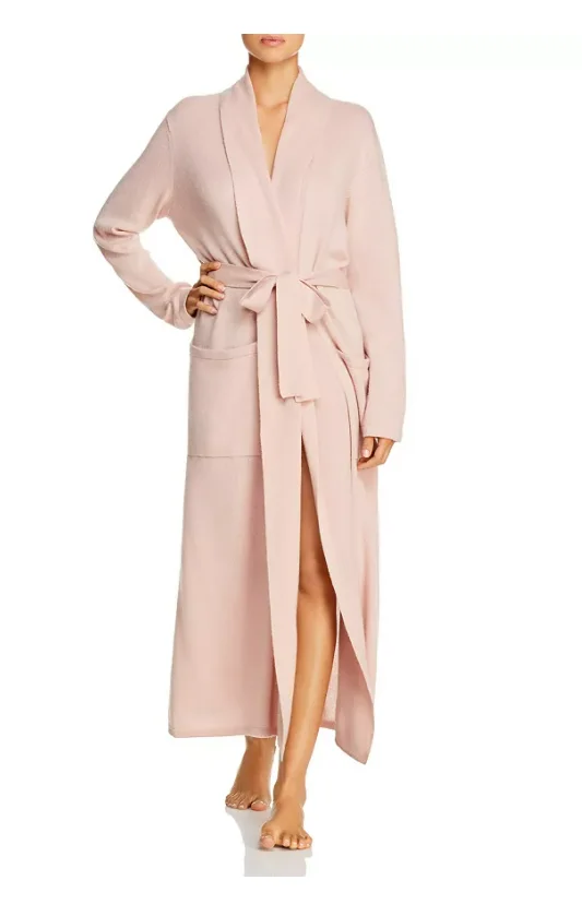 Luxury Knitted Cashmere Women's Long Robes Cardigan Coat