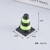 Cono de tráfico: negro y verde