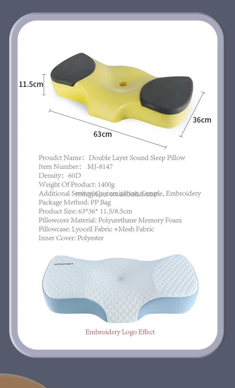 Ergonomics 2layers Adjustable Comfort Nontoxic Memory Foam Amazon Hotselling Pillow Buy