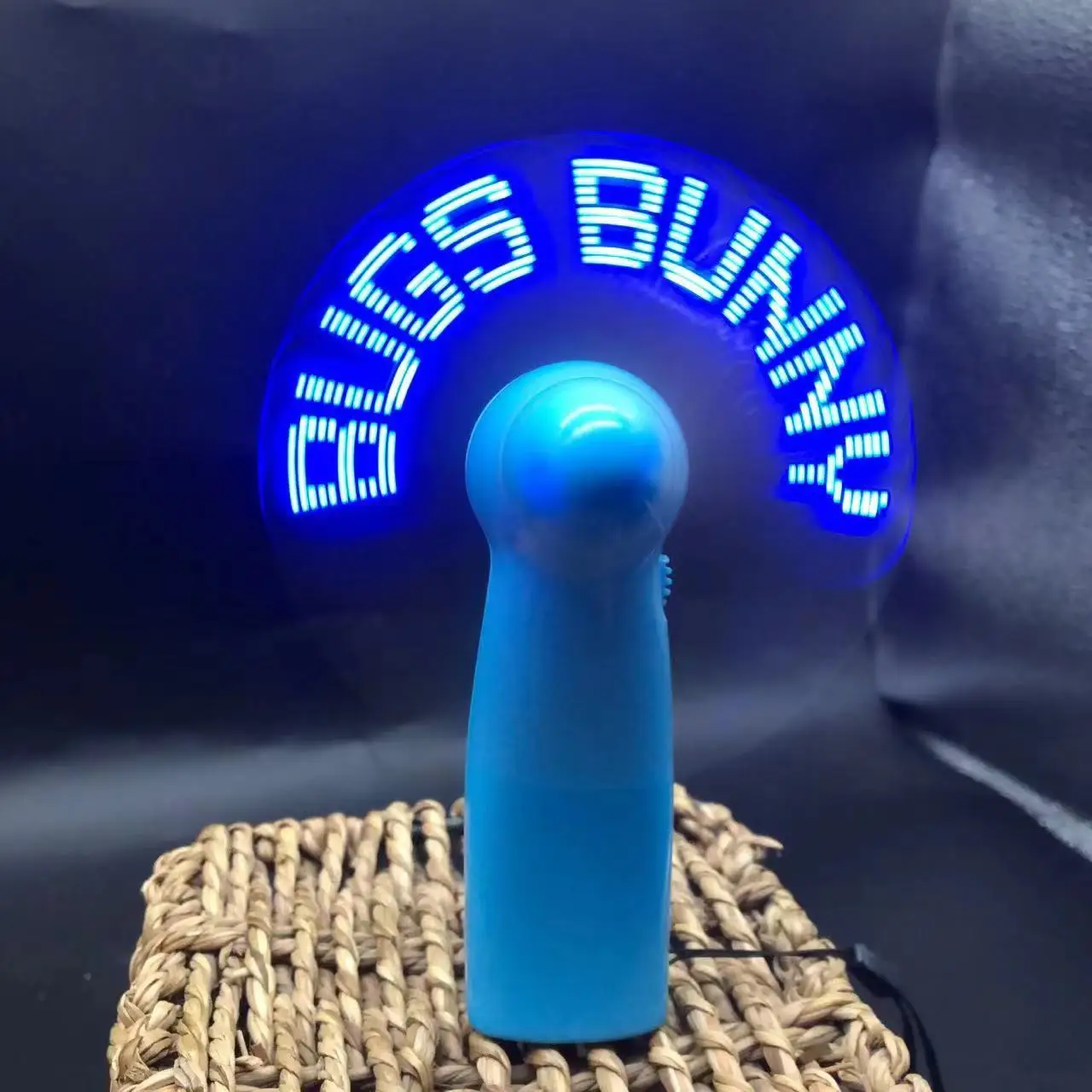 Mini Fan with Light - Portable Cooling & Programmable LED