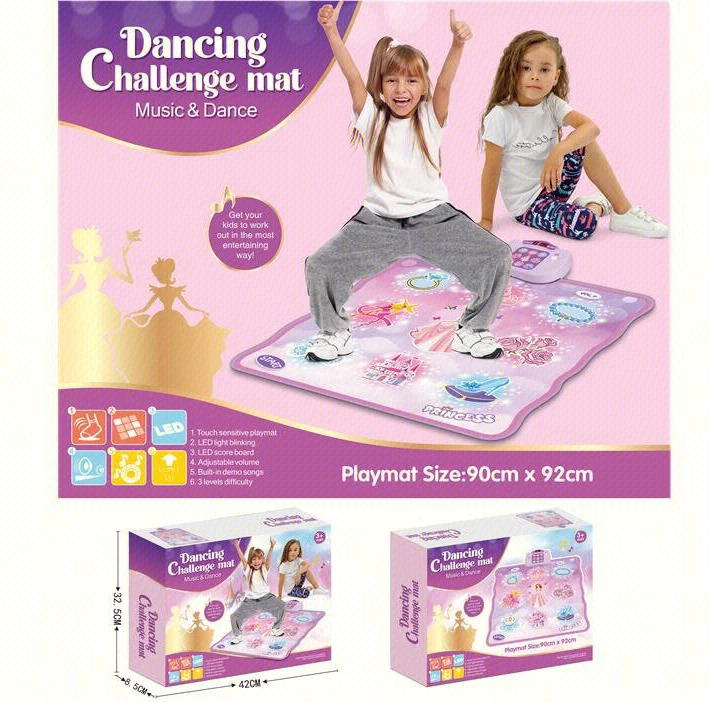 Educational Dinosaur Dancing Music Blanket Activity Toy Multifunctional