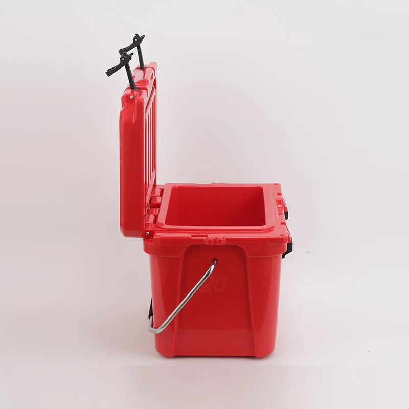 High Quality 20qt Plastic Rotomolded Portable Small Cooler Box Modern Thermal Outdoor Food Cooler with Custom Logo