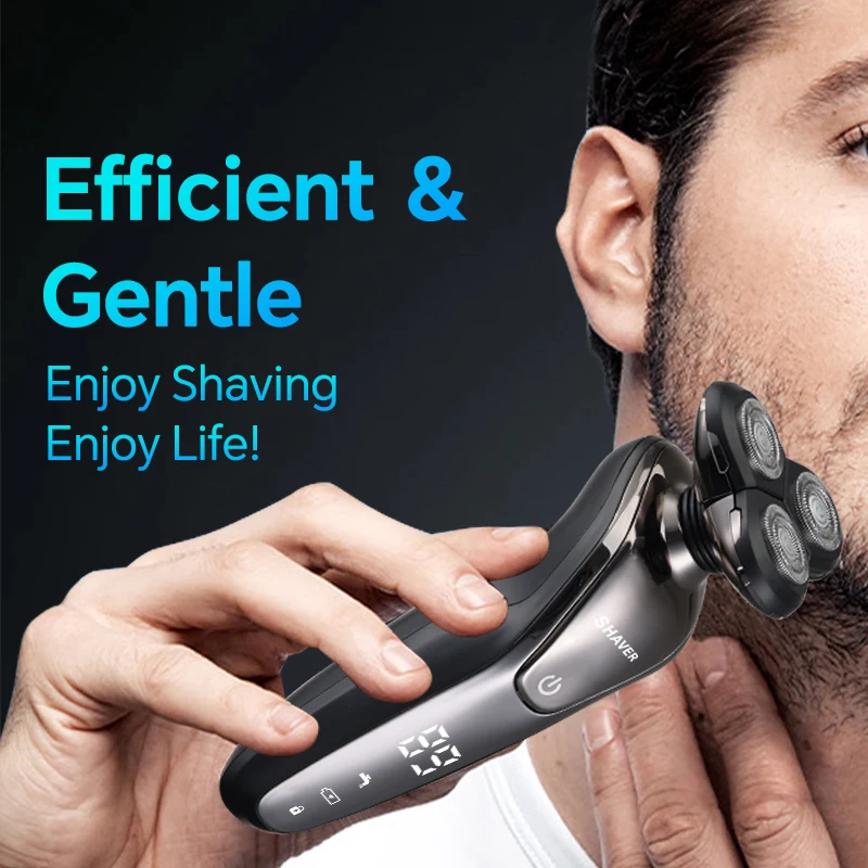 Men's Sleek Electric Shaver Three-Blade Floating Beard Full Body Washing Function USB Charging Easy-to-Use for Household RV Use supplier