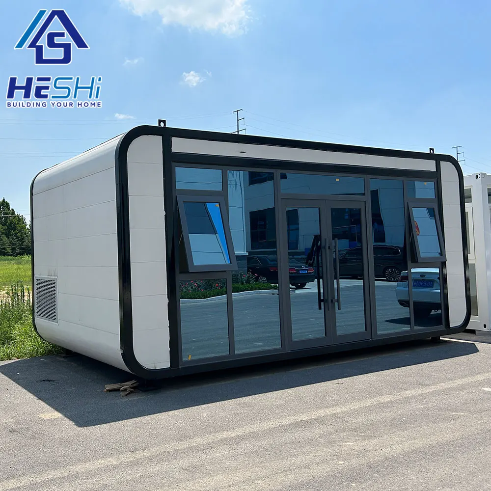 Cheap Prefab Popular Mini Apple Cabin House Quick Build Prefabricated Portable 20Ft 40Ft Office Pod Waterproof Container Home