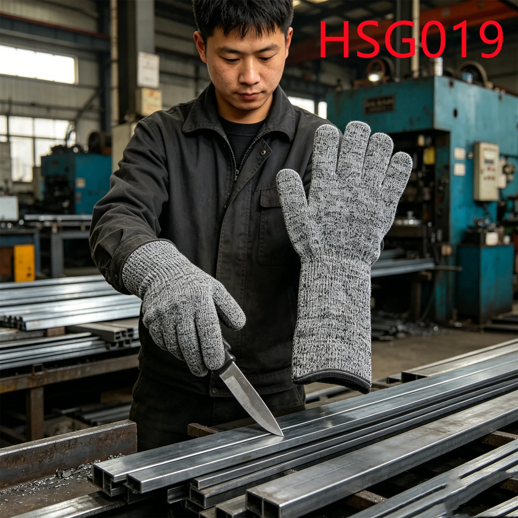 HY,Scrap Sorting Puncture-resistant Anti-cut Level 5 Safety Gloves High Dexterity Control 16