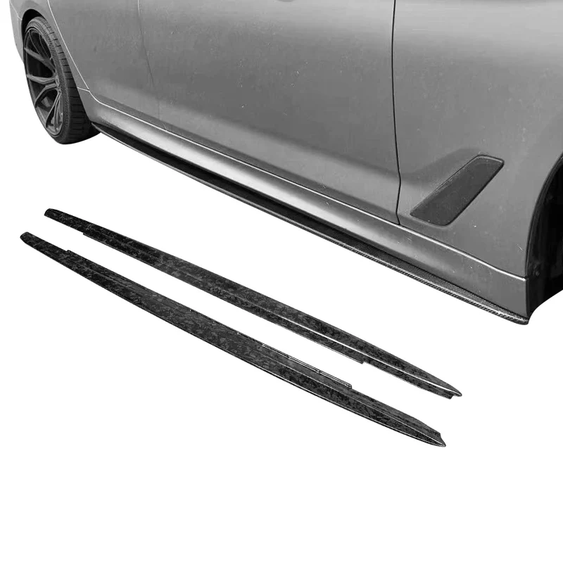 Car Parts Carbon Fibre Forged  Side Skirts For BMW Lci M5 F90 Carbon Fiber 3D Style