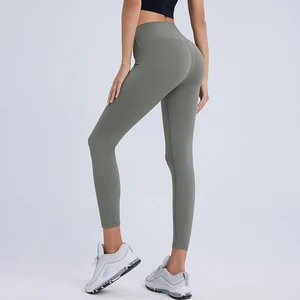 Breathable Female Running Sport Peach Tights Nude Shark Track Pants Workout Leggings Movement Push up Yoga High Waist Legging