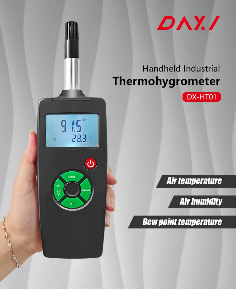 Intelligent Colorful LCD Smart Electronic Digital Temperature And Humidity Meter Thermo Australia
