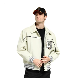 Customized Embroidery Design for Men's pilot Jacket and Leather Jacket  Men