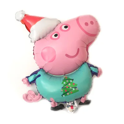 Hot sale factory price many colors style cartoon peppa family balloons foil