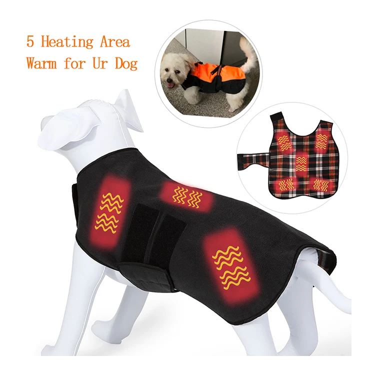 warm fleece battery heated dog jacket Alibaba