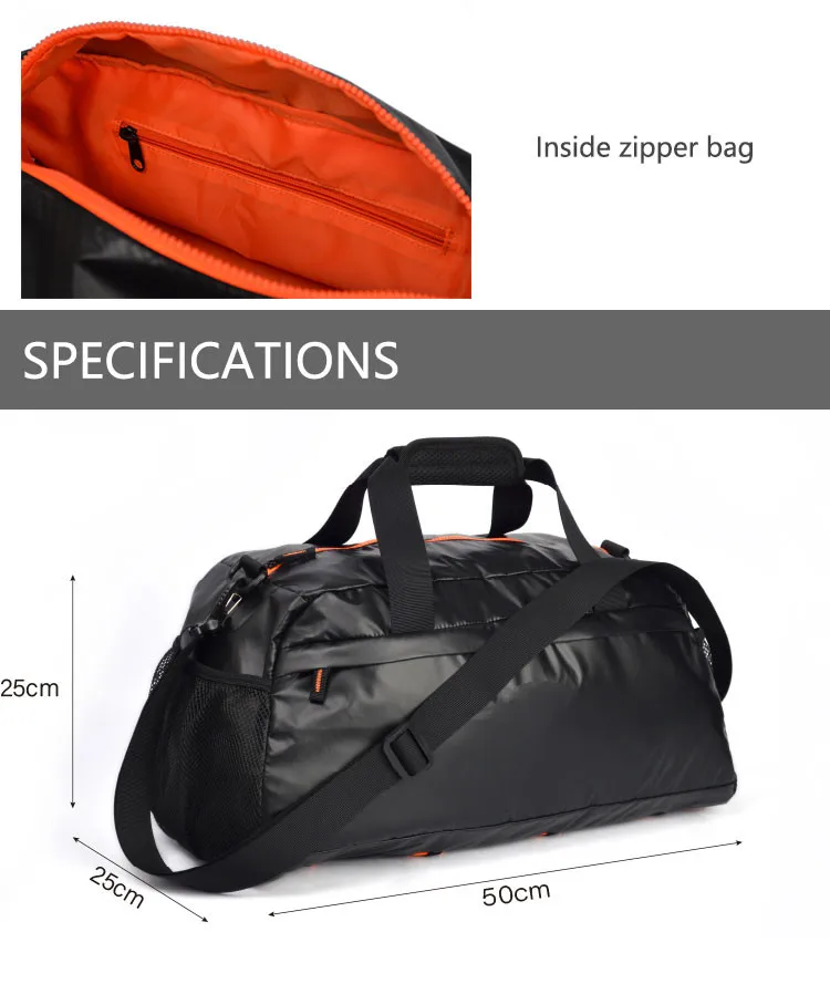 Fashion large travel women tote bag handbag nylon waterproof  shoulder weekend gym bag female duffle bags