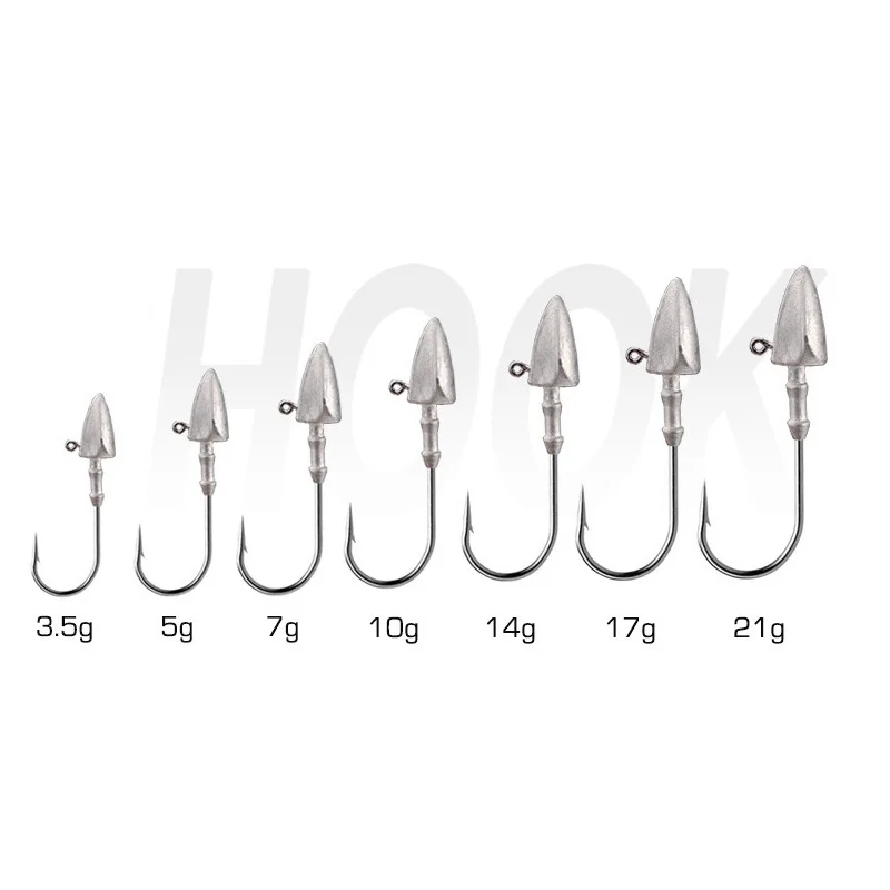 Palmer 5g 7g 10g 14g 17g 21g Fishing Jig Heads Striped Bass Fluke Lure