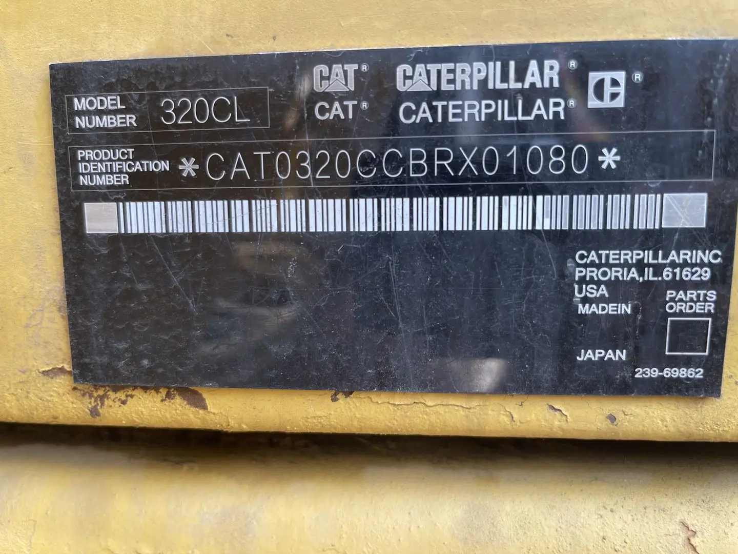 CAT 320C 320CL 320D Caterpillar Used Wheel Excavator Excavating Machinery