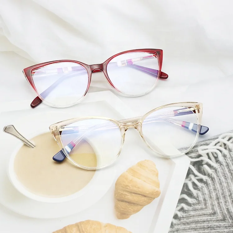 New Fashion Cat Eye Anti Blue Light Computer Glasses Trendy TR90