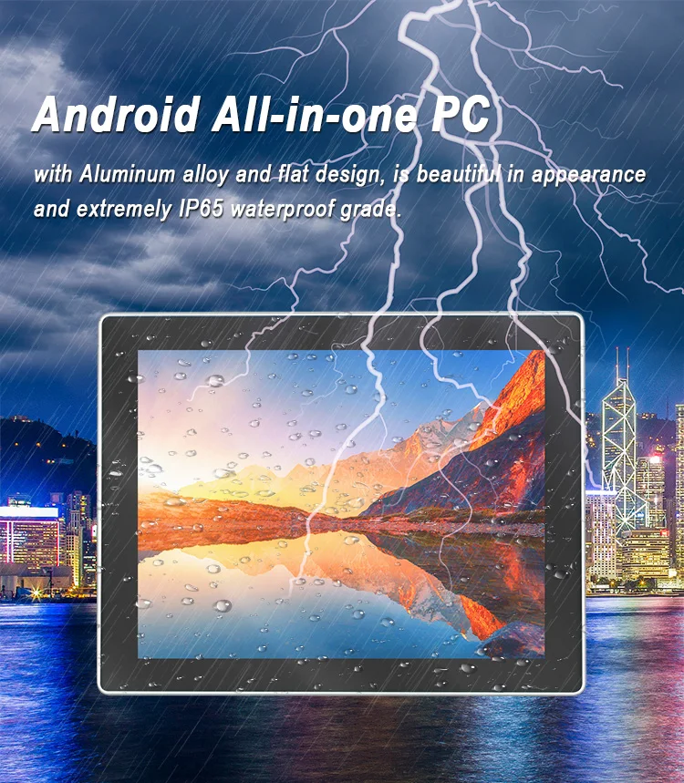12 Inch Industrial Android Embedded Computer Touch Screen Waterproof HD-MI USB TFT-LCD Panel PC