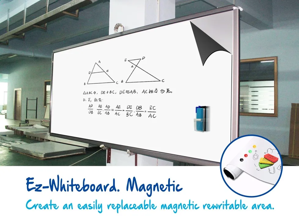 TREES Ez-Whiteboard Magnetic Square Flexible Easily Replaceable Magnetic Rewritable Area details