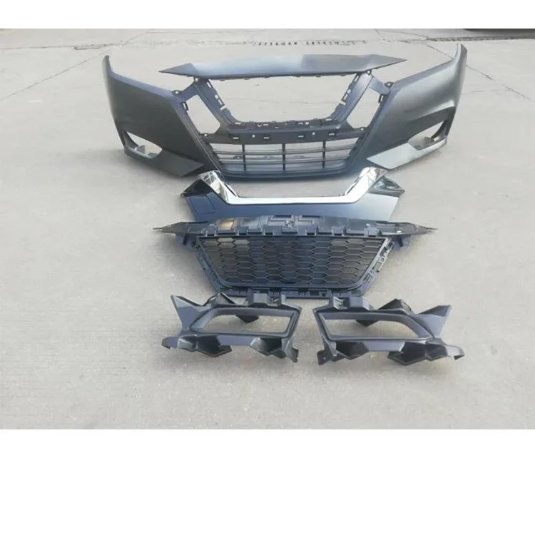 High Quality Auto Parts Front Bumper Kit Without Foglamp OEM Wholesale Price Car Bumpers Front Assembly for Nissan Versa 2020