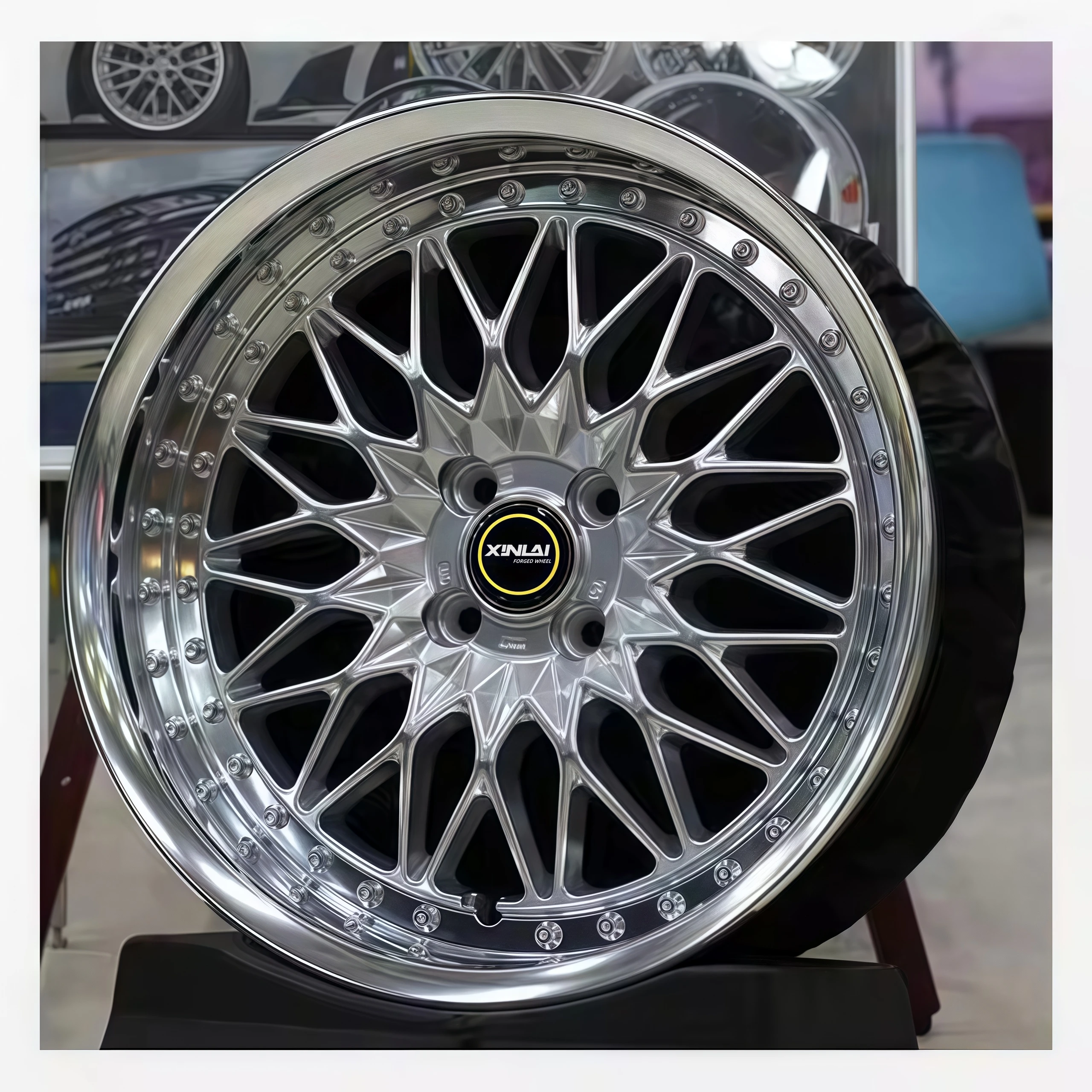 3 Pieces Forged Wheels 4x108 4x114.3 4x100 15' 16' 17' 18' Inch Alloy 4 Hole Car Wheels for Mini Cooper Smart - Image 5