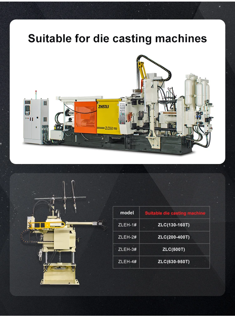 High Efficiency Automatic Precise Picking Adjustable Diameter Rotate Auto Extractor for Die Casting Machine details
