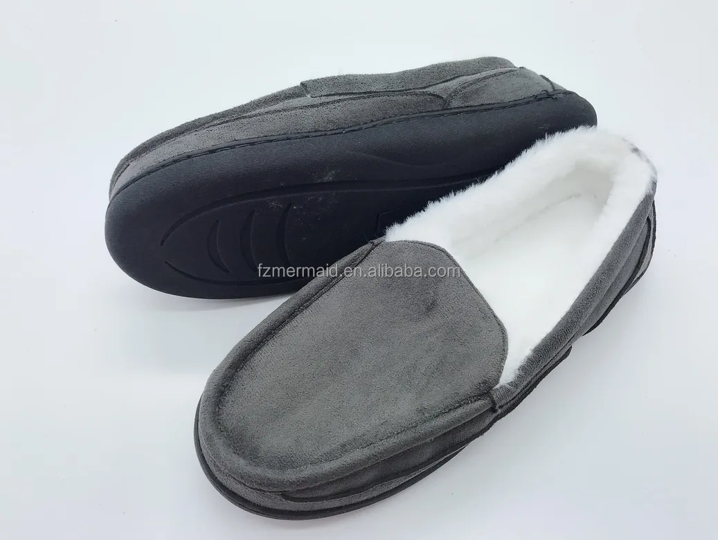 2024 Mens Memory Foam Slipper slip on Clog Moccasin Micro Suede Pile Lined Indoor & Outdoor Moccasin Shoes