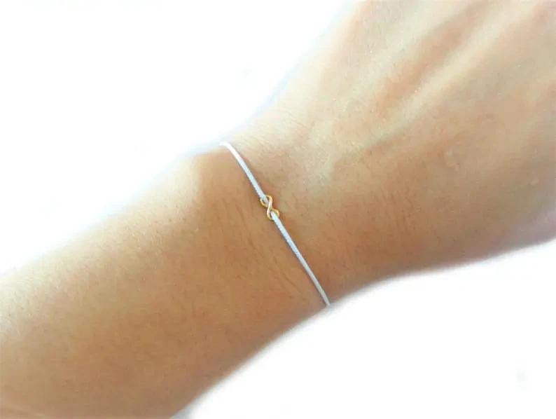 Zooying Couple Red String Gold Infinity Charm Bracelet