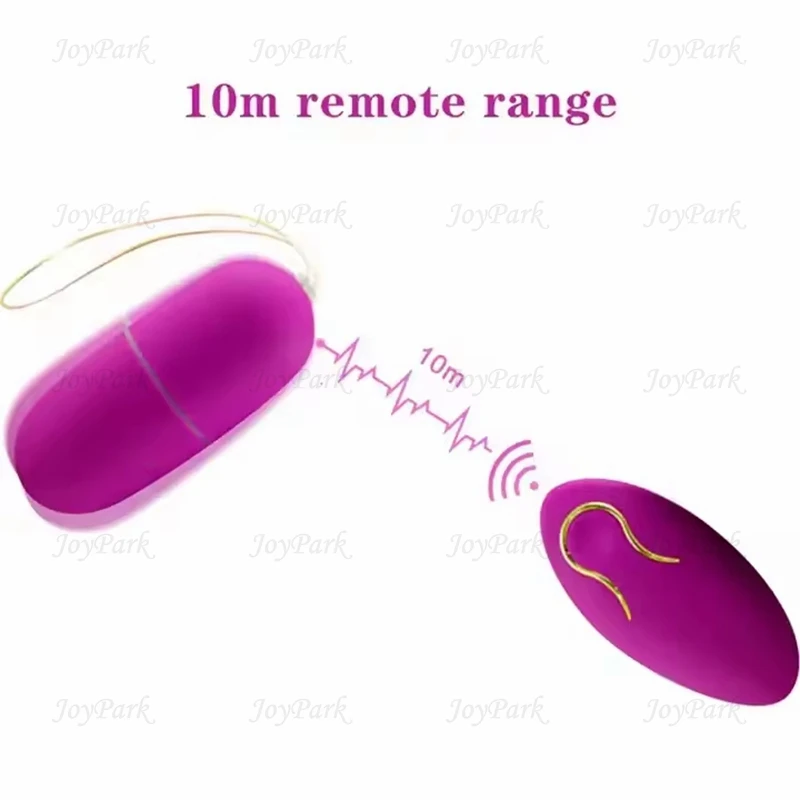 JoyPark Tragbarer, kabelloser und leistungsstarker Mini-Vibrator mit Fernbedienung – Liebes-Ei für Frauen_voghion.com