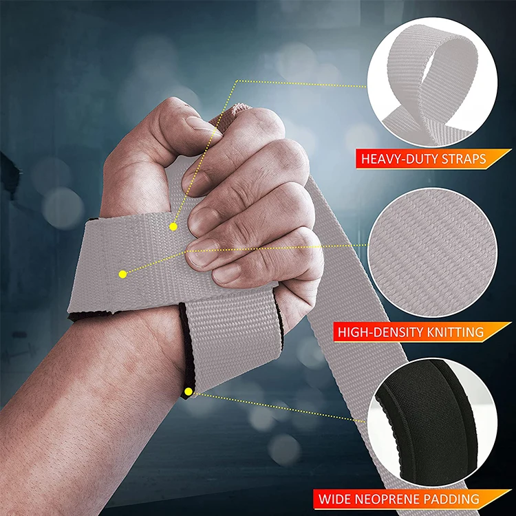 Custom Gray Fitness Womens Workout Adjustable Gym Sbd Wrist Support