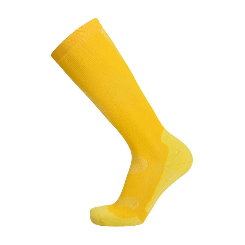 German Machine Made Sports Compression Socks Adults Seamless Casual Knee-High Stockings Arch Support  Bright-Colored Rib Cushion
