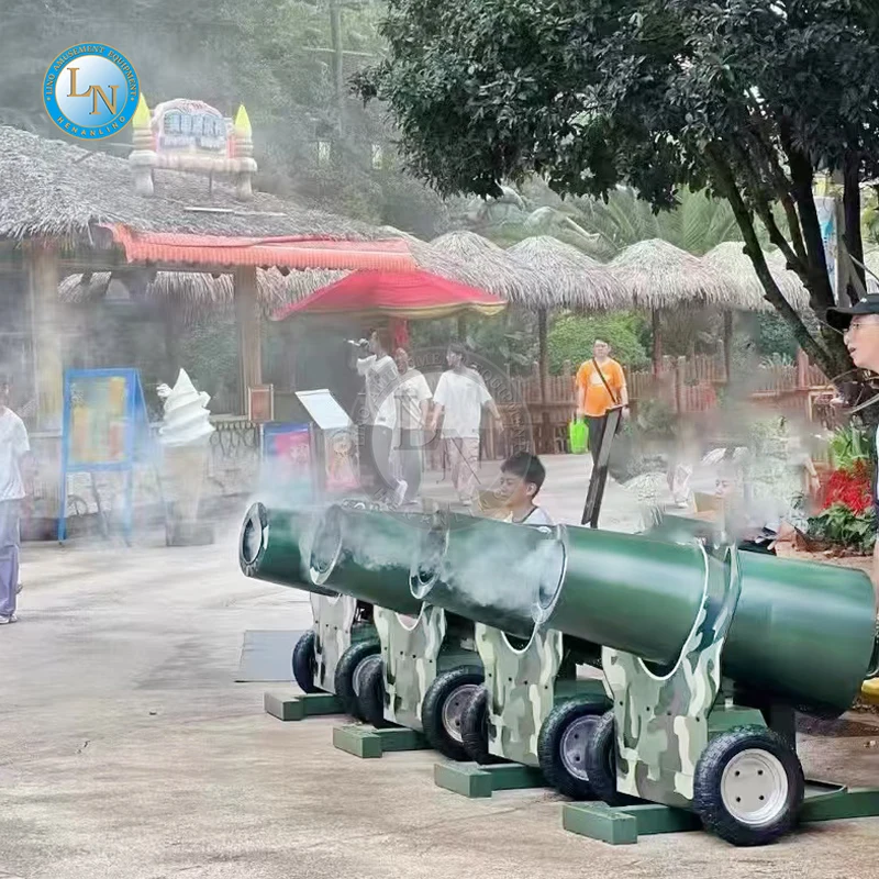 Новая общая воздушная пушка производителя используется для установки киосков в живописных местах получения дохода.