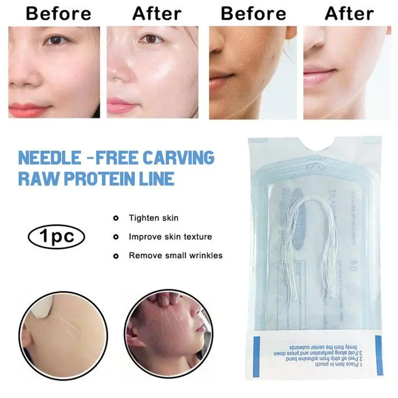 Collagen radar Silk Protein Line Thread Face Lifting Lifts Tighten Collagen Water Soluble 24K Serum No Needle for Anti-aging