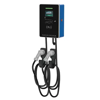 European standard Type2 EV charger  Wall mounted charging station  charging pile double gun charger